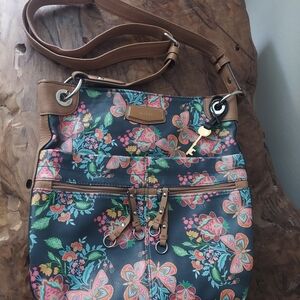 Butterfly Floral Crossbody Bag